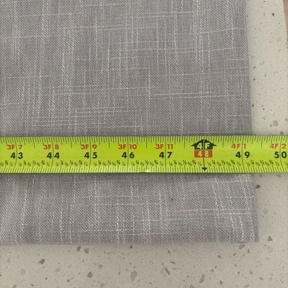 NEW Set of  2 Light Gray Silver Long 84” Curtain Panels Pair Semitransparent - Picture 7 of 8